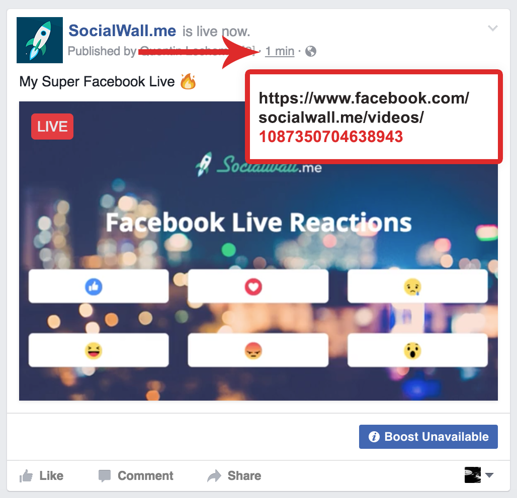 Capture and stream in real-time Facebook Live reactions