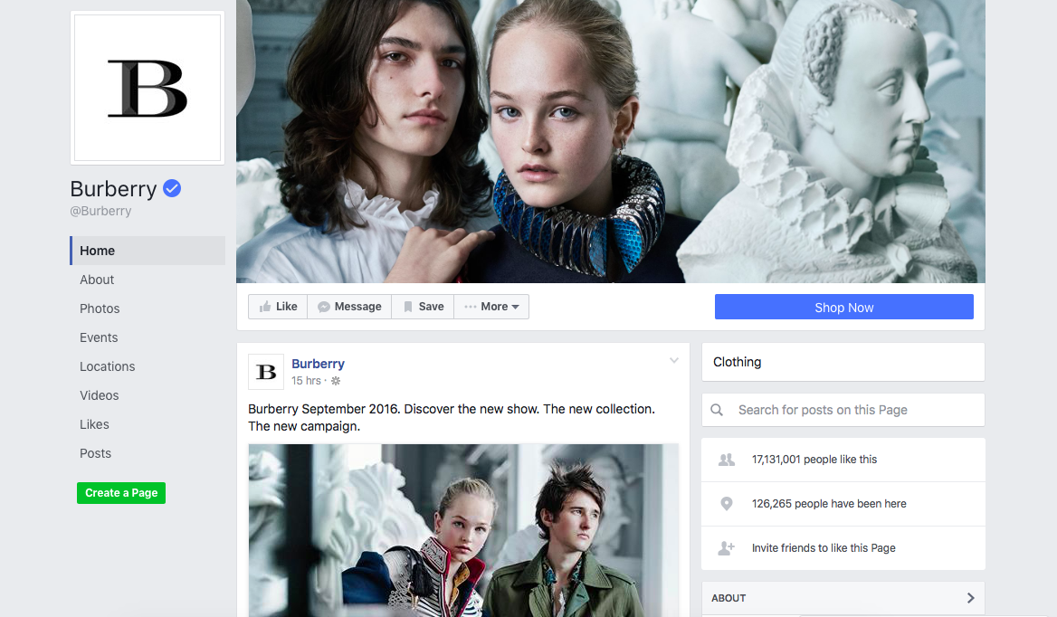 burberry-social-media-presence-facebook-social-wall